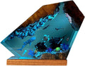 Resin Ocean Lamp, Epoxy Resin Bedside Lamp, Ocean Lamp, Ocean Themed Perspective Painting, Diver Night Light, Men'S Office Decoration, Bedroom Decoration (6 * 4In)